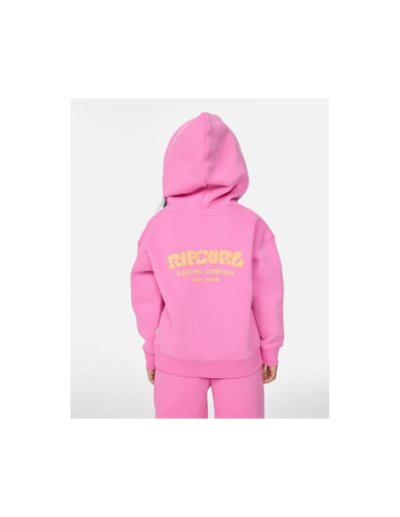 Bluza dziewczęca rip curl surf puff heritage hood-girl różowa