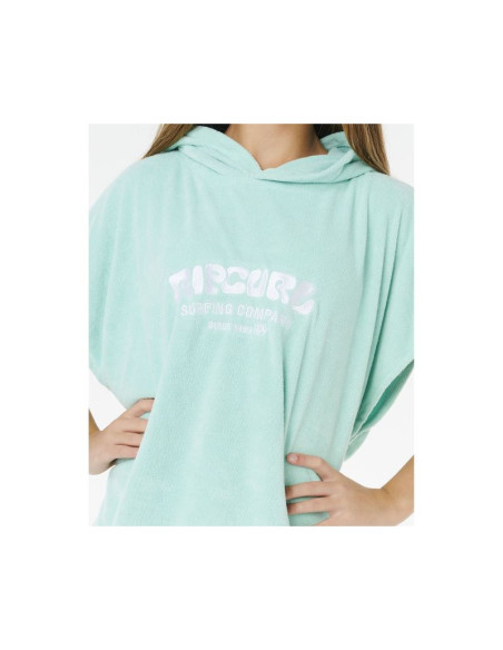 Ponczo dziewczęce rip curl classic surf hooded towel-girl zielone