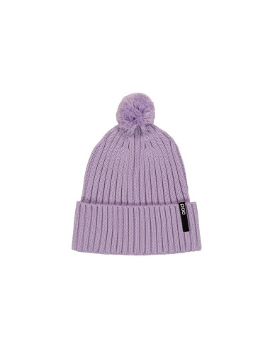 Czapka poc beanie pom fioletowy
