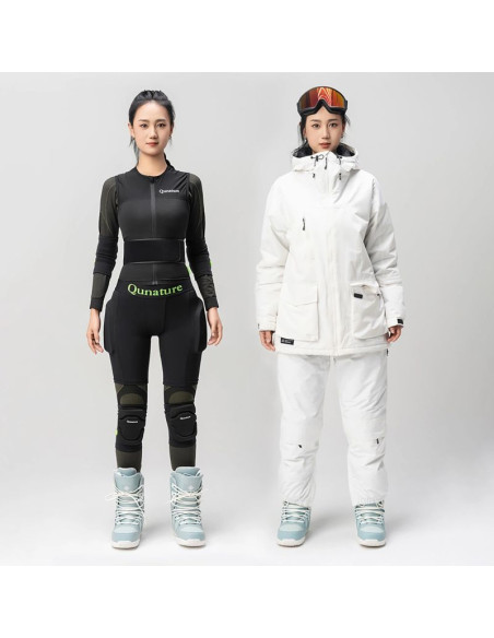 Ochraniacze bioder qunature ski - basic s narty snowboard łyżwy - czarne