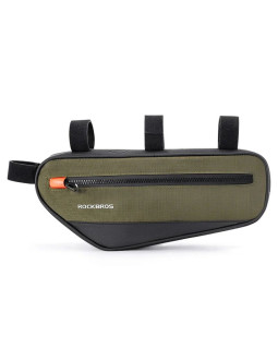 Torba rockbros 30120079001 rowerowa na ramę 1,7 l - zielono-czarna