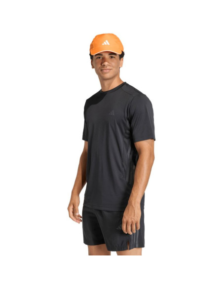 Koszulka męska adidas tech essentials workout 3-stripes czarna kq7485