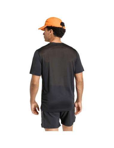 Koszulka męska adidas tech essentials workout 3-stripes czarna kq7485