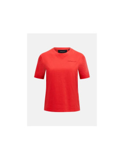 Koszulka peak performance original small logo tee women czerwony