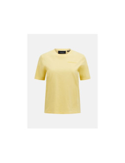 Koszulka peak performance original small logo tee women żółty