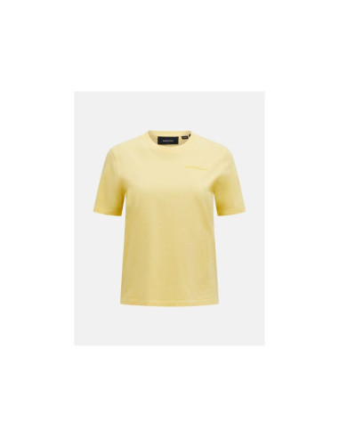 Koszulka peak performance original small logo tee women żółty