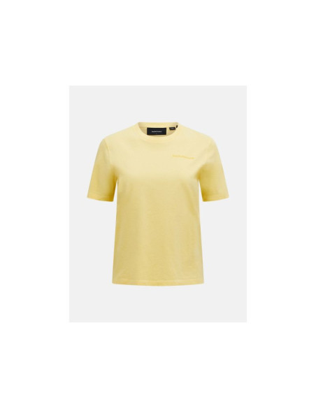 Koszulka peak performance original small logo tee women żółty