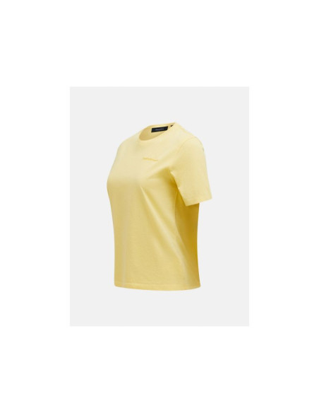 Koszulka peak performance original small logo tee women żółty