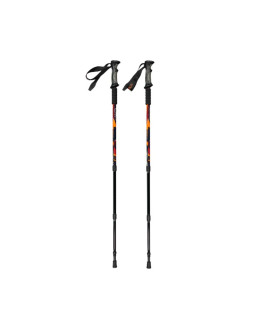 Kijki trekkingowe cmp bern trekking poles czarno-pomarańczowe 3b36297 c905