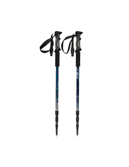 Kijki trekkingowe cmp bern trekking poles czarno-niebieskie 3b36297 m916