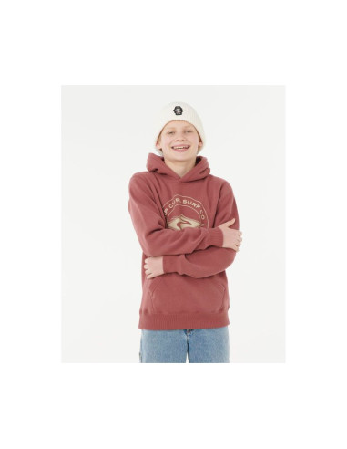 Bluza rip curl stapler hood -boy czerwona