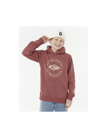 Bluza rip curl stapler hood -boy czerwona