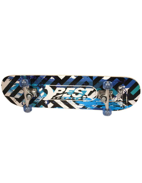 Deskorolka drewniana street blue best sporting