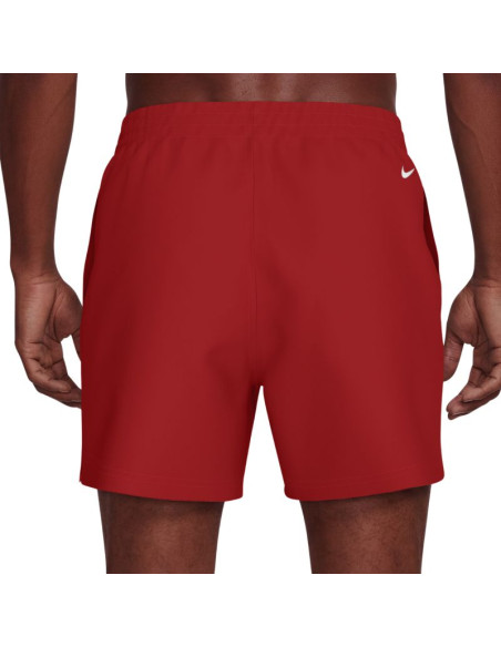 Spodenki kąpielowe nike logo lap 5" volley czerwone nessg574 614