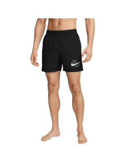 Spodenki kąpielowe nike logo lap 5" volley czarne nessg574 001