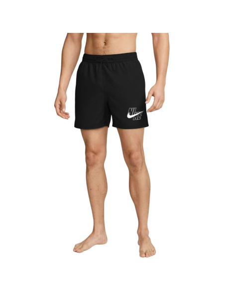 Spodenki kąpielowe nike logo lap 5" volley czarne nessg574 001