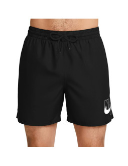 Spodenki kąpielowe nike logo lap 5" volley czarne nessg574 001 2