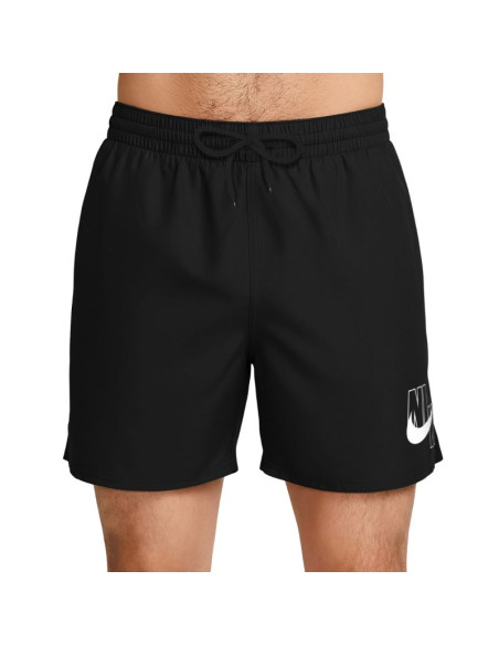 Spodenki kąpielowe nike logo lap 5" volley czarne nessg574 001
