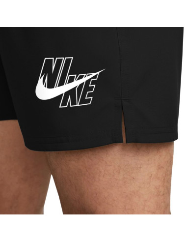 Spodenki kąpielowe nike logo lap 5" volley czarne nessg574 001