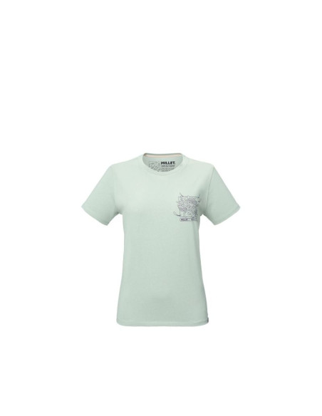Koszulka damska millet cimaï collab ts ss w pastelowy zielony