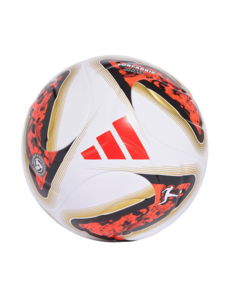 Piłka nożna adidas bundesliga 26/27 torfabrik league box biało-pomarańczowo-złota hy5057