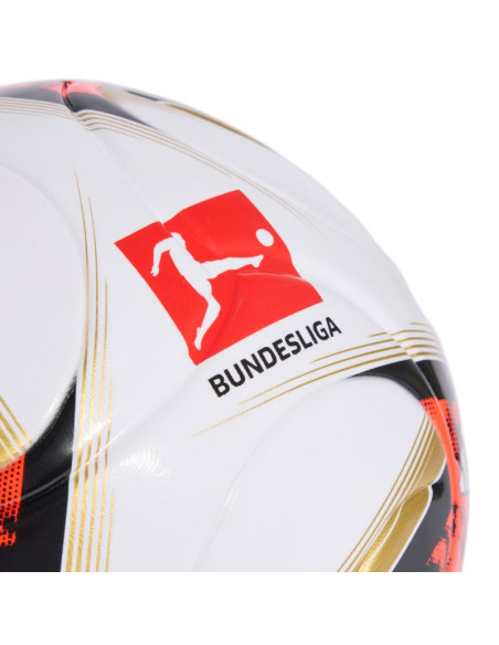 Piłka nożna adidas bundesliga 26/27 torfabrik league box biało-pomarańczowo-złota hy5057