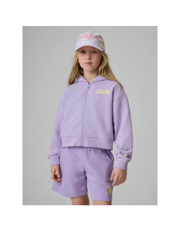 Bluza dresowa loose z kapturem dziewczęca 4f 4fjrss26tswsf2936-52s