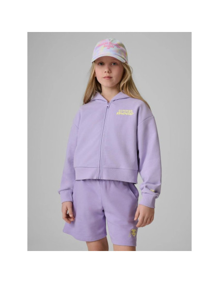 Bluza dresowa loose z kapturem dziewczęca 4f 4fjrss26tswsf2936-52s