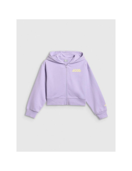 Bluza dresowa loose z kapturem dziewczęca 4f 4fjrss26tswsf2936-52s
