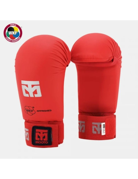 Rękawice do karate - mitts 2 red wkf | mooto