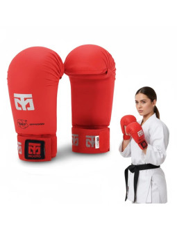 Rękawice do karate - mitts 2 red wkf | mooto 2