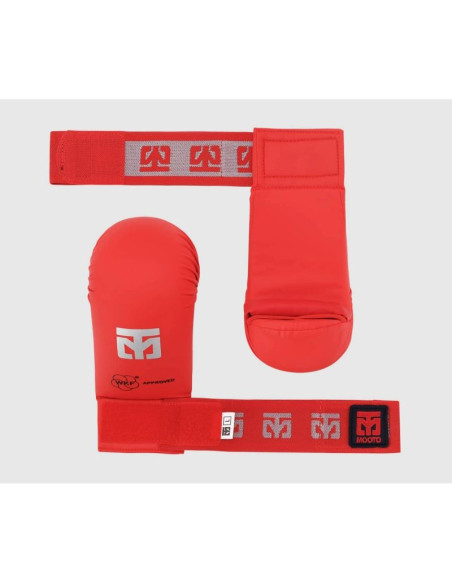 Rękawice do karate - mitts 2 red wkf | mooto