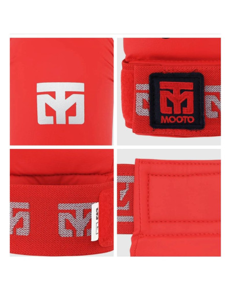 Rękawice do karate - mitts 2 red wkf | mooto