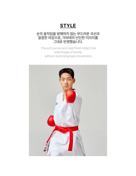 Rękawice do karate - mitts 2 red wkf | mooto