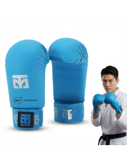 Rękawice do karate - mitts 2 blue wkf | mooto 2