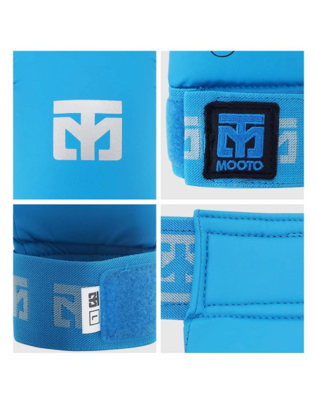 Rękawice do karate - mitts 2 blue wkf | mooto