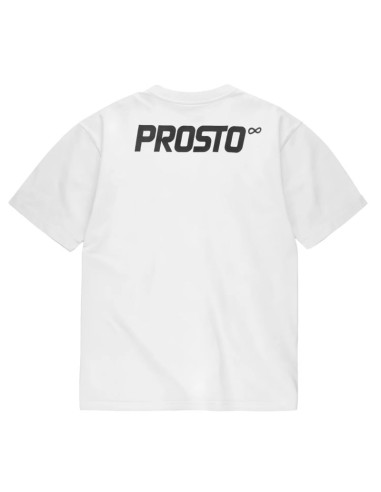 Prosto big log infinity t-shirt kl261mtee1031 białe l