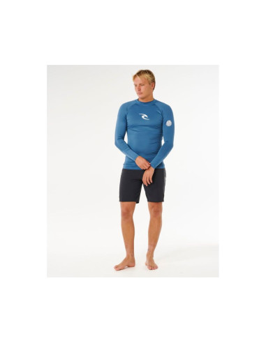 Lycra męska rip curl waves upf perf l/s niebieska