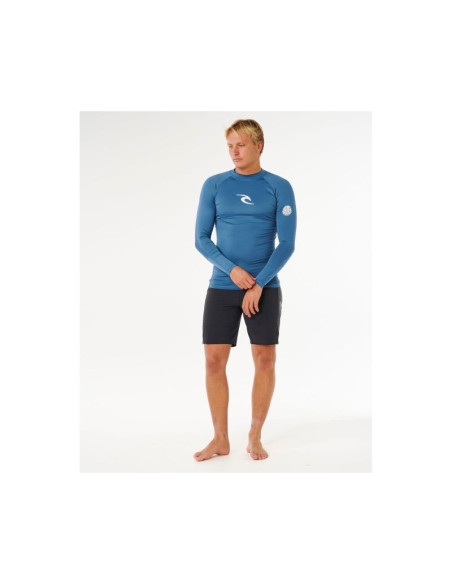 Lycra męska rip curl waves upf perf l/s niebieska