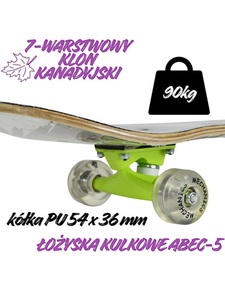 Deskorolka profesjonalna czarna