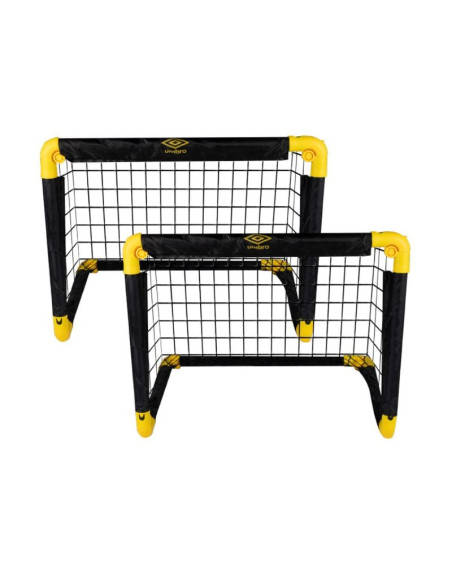 Zestaw 2 bramek do piłki nożnej z siatką 55x44x44cm umbro