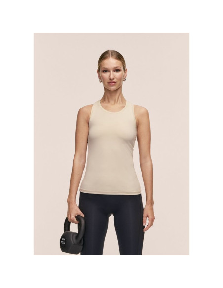Koszulka damska casall essential racerback tank kolor beżowy