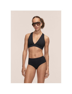 Majtki kąpielowe casall high waist bikini hipster kolor czarny