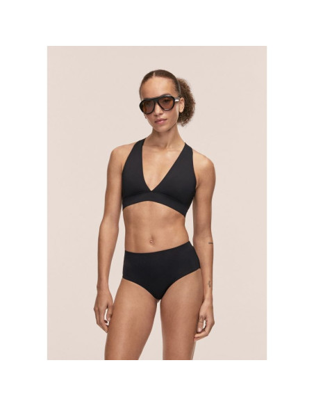 Majtki kąpielowe casall high waist bikini hipster kolor czarny