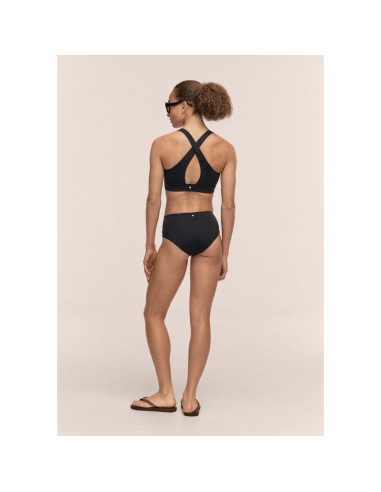 Majtki kąpielowe casall high waist bikini hipster kolor czarny