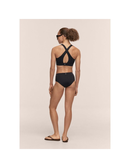 Majtki kąpielowe casall high waist bikini hipster kolor czarny