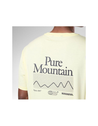 Koszulka męska rossignol m graphic waterfall tee żółta
