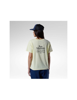 Koszulka damska rossignol w graphic waterfall tee żółta 2