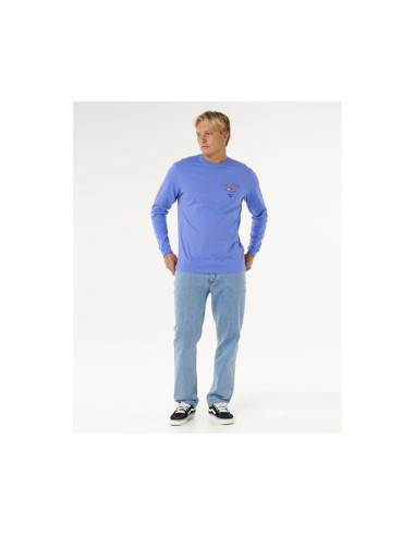 Koszulka męska rip curl fade out icon l/s tee niebieska