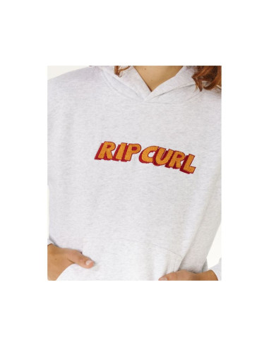 Bluza chłopięca rip curl eternal shred logo hood-boy szara